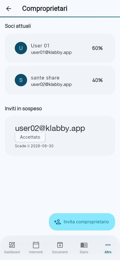 Gestione multi-utenza KLABBY